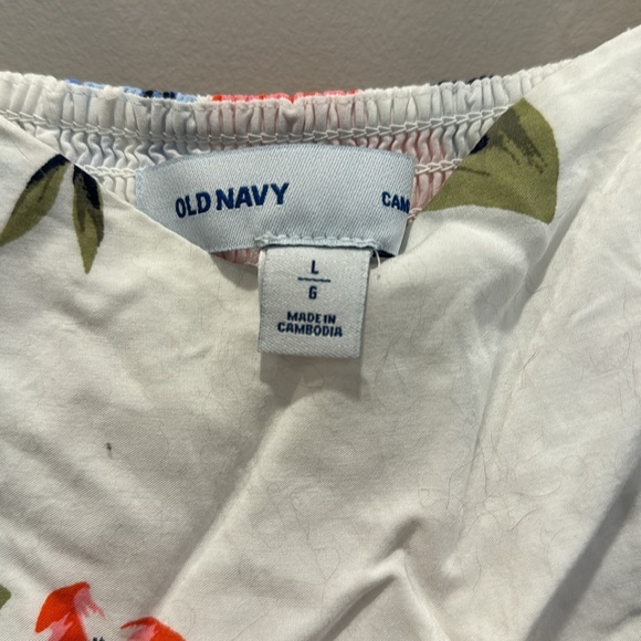 White with Floral Print Dress - Picture 2 of 2